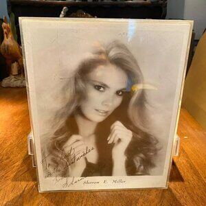 Vintage Sharon E. Miller 10” X 8” Framed Autographed Headshot ‘To Chad…’
